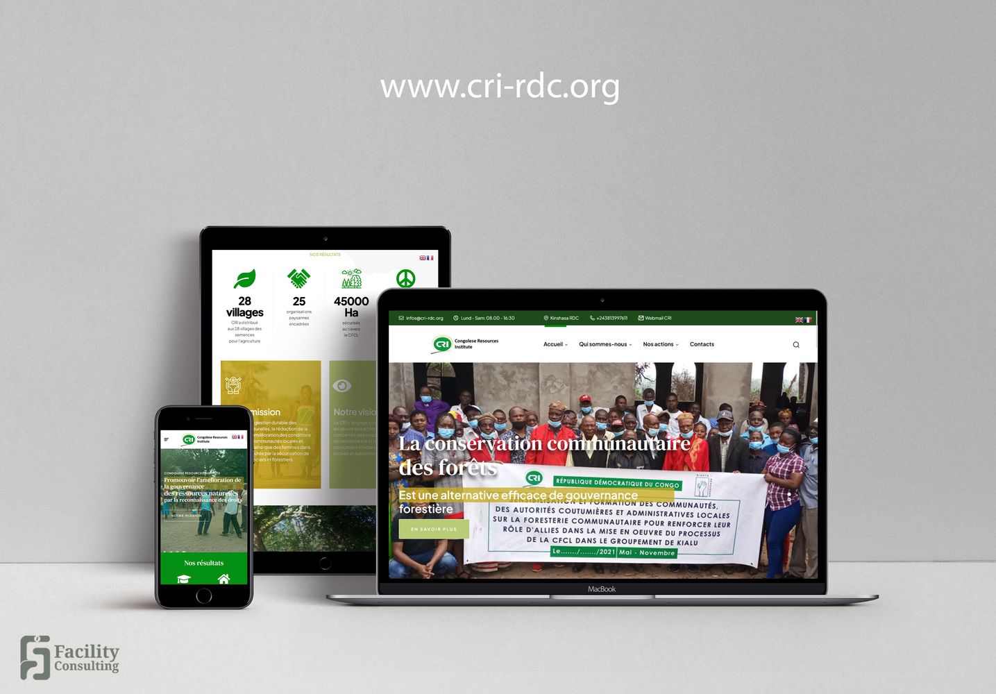 Création du site web de CRI